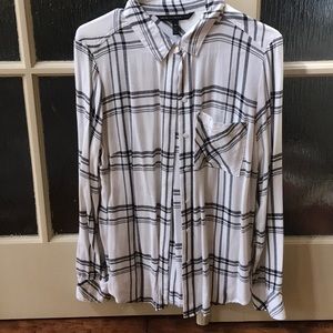 NEW LOWER PRICE! WHBM Soft Plaid Button Up Shirt